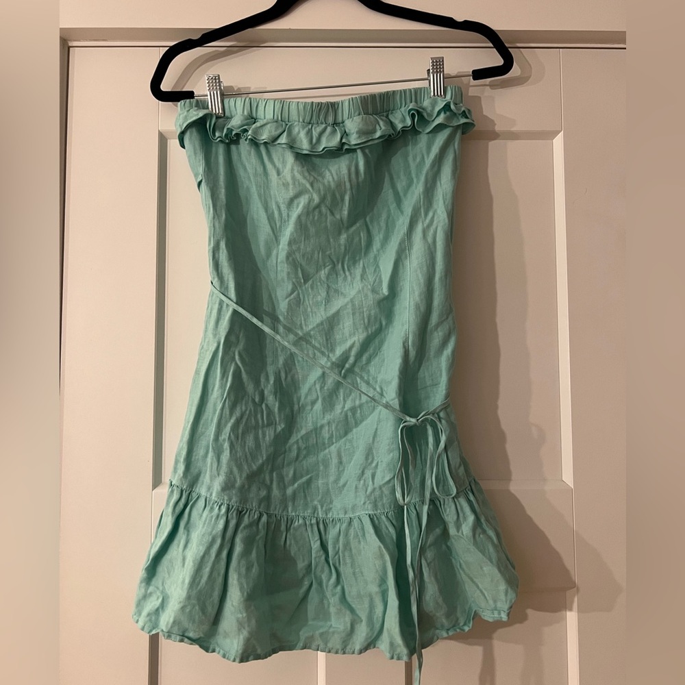 Juicy Couture Teal Strapless Dress, s